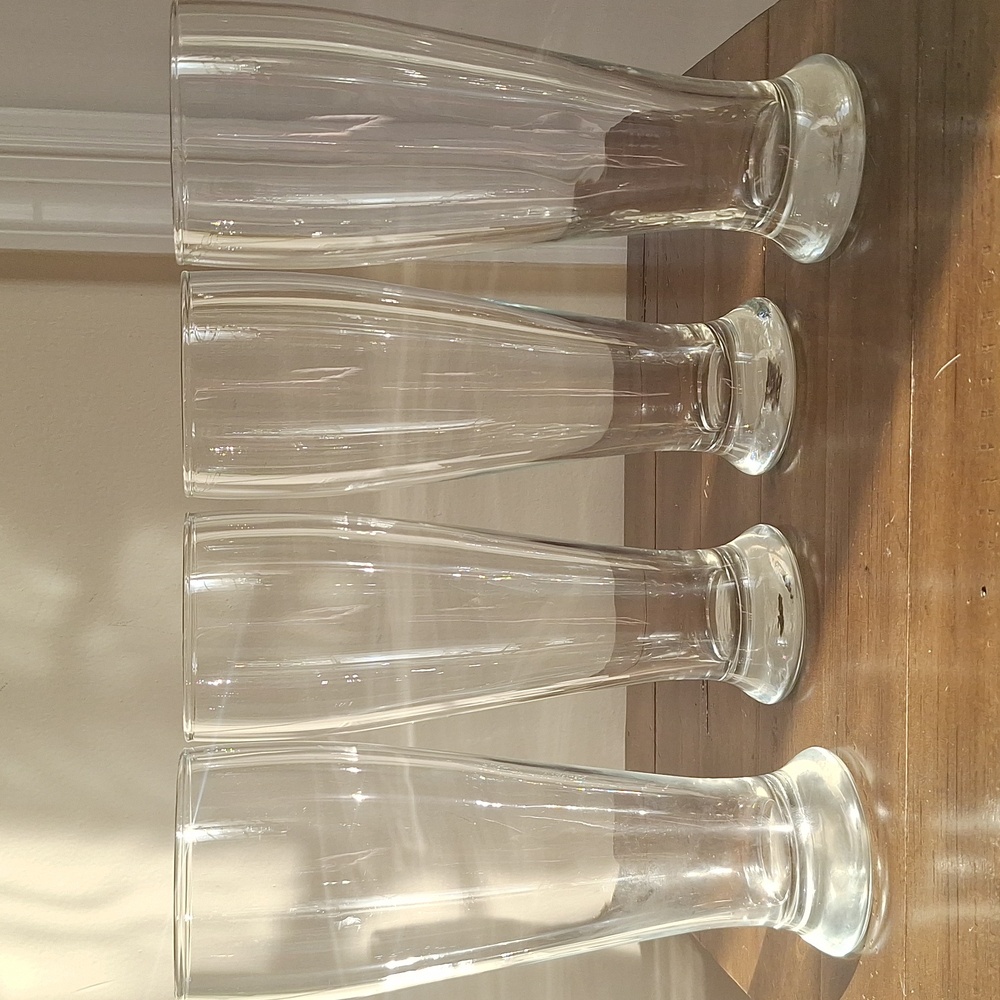 Pilsner Beer Clear Glasses Set Of 4 - Picture 5 of 6